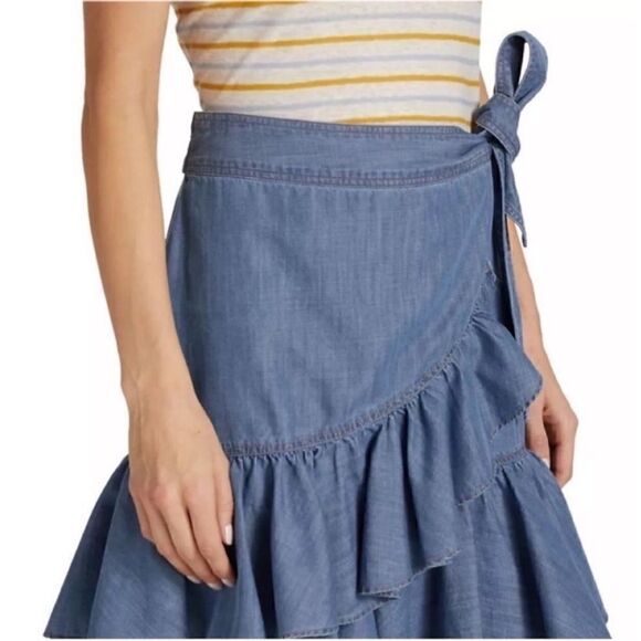 Veronica Beard Memphis wrap skirt - Picture 3 of 9